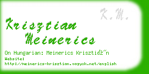 krisztian meinerics business card